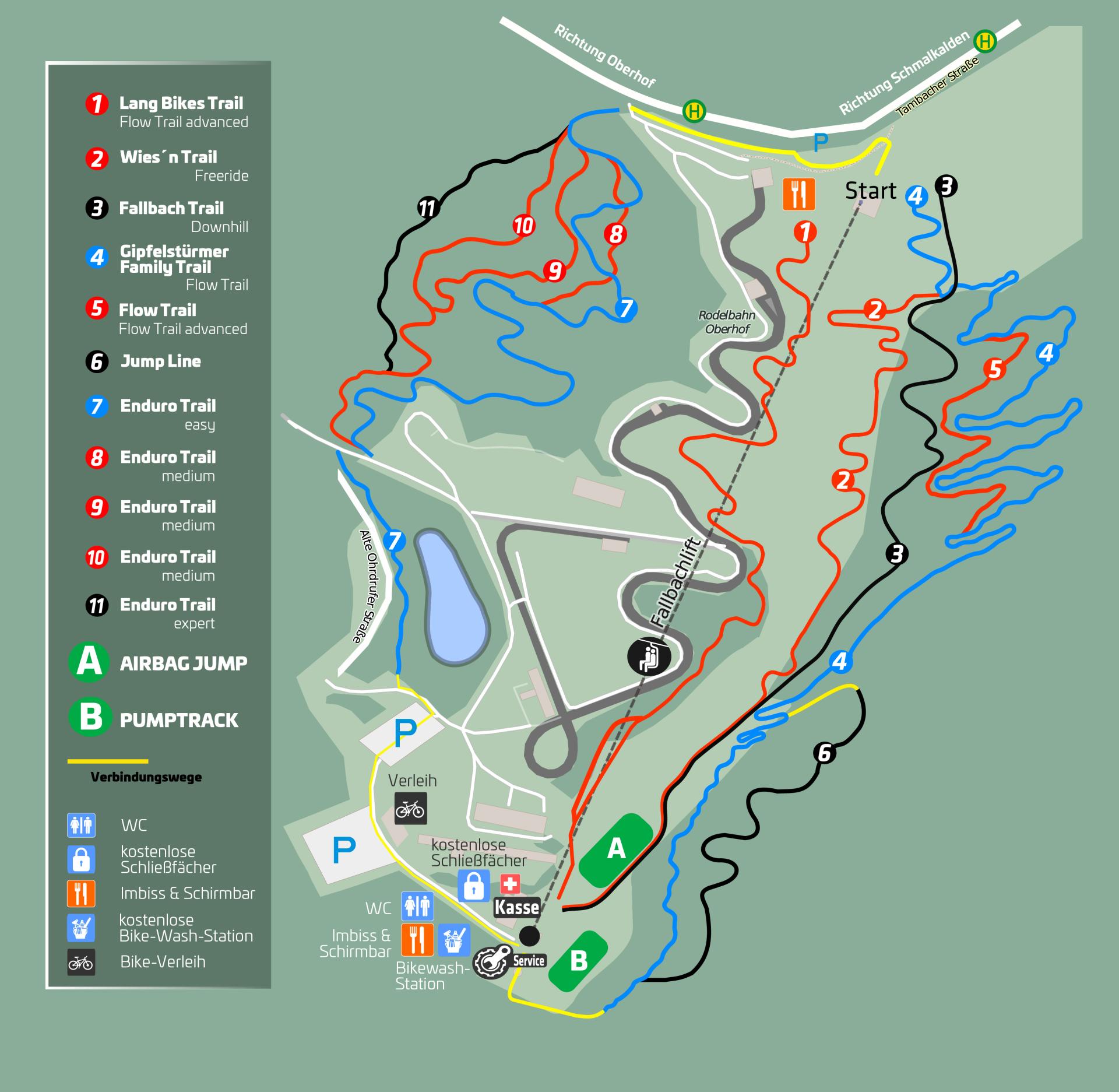 Bikepark neue Strecke